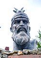 Statue av nasjonalhelten Skanderbeg.