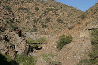 <span class="mw-page-title-main">Copper Creek, Arizona</span> Ghost town in Pinal County, Arizona