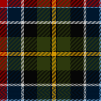 18th-century tartan with a herringbone selvedge at the bottom (detail)