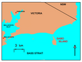 Map of Gabo Island, Victoria, Australia