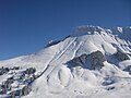 Kaiseregg im Winter, noch mit den zwei alten Schleppliften (sie wurden im Sommer 2011 durch eine Sesselbahn ersetzt)