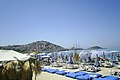 Strand in Kuşadası, Turkije.