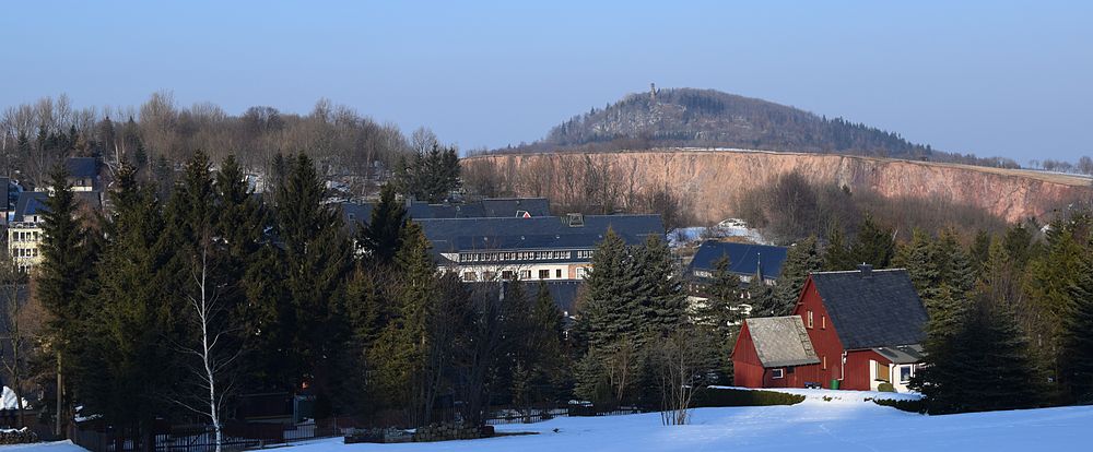 Altenberg s pinkou a horou Geisingberg