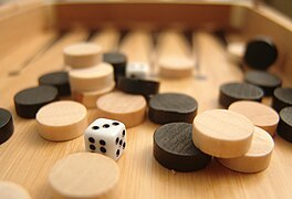 Backgammon (nard) dice and beads