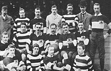 Barbarians team that played Devonshire at Exeter, 1 April 1891 Barbarian fc 1891.jpg