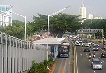 Transjakarta BRT bus and station