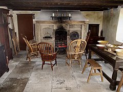 Cherryburn kitchen. It was the main room of the cottage, occupying most of the ground floor.