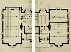 Basement plan, 1896.