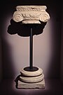 Ionic pillar, cella of the Temple of the Oxus, Takht-i Sangin, late 4th - early 3rd century BCE.[48]