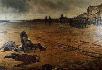 La mort du général D'Elbée, huile sur toile de Julien Le Blant, 1878, musée du Château, Noirmoutier-en-l'Île.