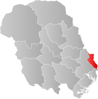 Kart som viser Siljan kommune.