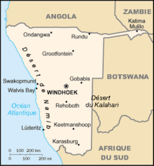 Description de l'image Namibie carte.png.