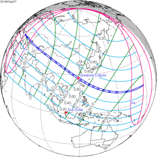 <span class="mw-page-title-main">Solar eclipse of September 21, 1941</span> Total eclipse