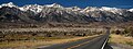 Eastern Sierra, with road pointed toward Tunnabora Peak