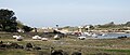 Le port de Porscave (Porscaff) en Lampaul-Plouarzel vu depuis le GR 34 (rive droite de l'anse de Milin an Aod en Plouarzel) à marée basse 2.