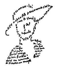 Poema visual de Apollinaire