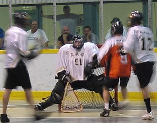 <span class="mw-page-title-main">Box lacrosse</span> Indoor version of lacrosse