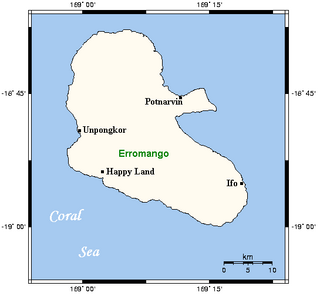 <span class="mw-page-title-main">Erromango</span> Fourth largest island in the Vanuatu archipelago