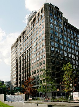 One Hudson Square as seen from Albert Capsouto Park in 2009 Holland Plaza Building One Hudson Square.jpg