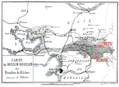 Carte du bassin houiller.