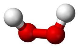 modello tridimensionale del perossido di idrogeno