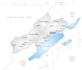 Localização de Neuchâtel