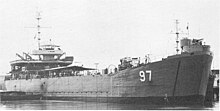 The ex-USS Hickman County (LST-825) in the Republic of the Philippines service as RPS Cagayan (LT-97) moored pier side LT-97.jpg