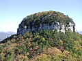 Pilot Mountain Knob. Photo taken 10-30-2008 from Little Pinnacle.