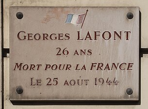 Plaque au no 18.