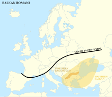 Romany dialects Balkan.svg