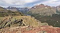 Scenic Point summit view looking west, with Rising Wolf Mountain to right.