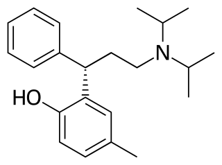 <span class="mw-page-title-main">Tolterodine</span> Benzhydryl compound