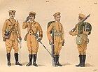 Uniforme dell'esercito nel 1917.