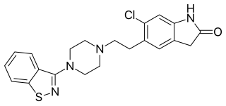 <span class="mw-page-title-main">Ziprasidone</span> Antipsychotic medication