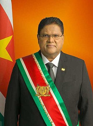 <span class="mw-page-title-main">Chan Santokhi</span> 9th President of Suriname