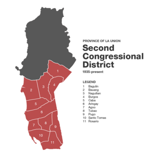 <span class="mw-page-title-main">La Union's 2nd congressional district</span>