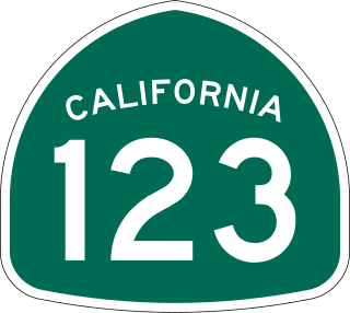 <span class="mw-page-title-main">California State Route 123</span> Highway in California