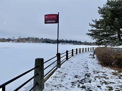 Fence at Rideau Canal Skateway Ottawa