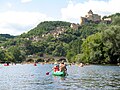 Gezicht vanaf de Dordogne