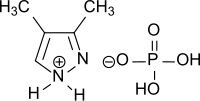 Strukturformel von 3,4-Dimethylpyrazolphosphat