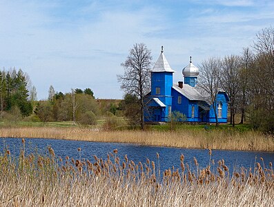 Foļvarka Old believers church near Tuvais ezers, Aglona municipality, Latvia