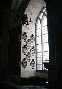Wapenborden in de slotkerk