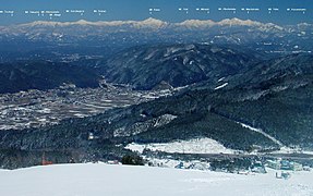 South half part seen from Mount Kurai