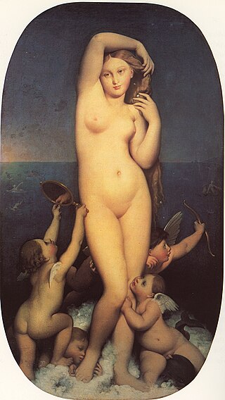 <i>Venus Anadyomene</i> (Ingres) Painting by Jean-Auguste-Dominique Ingres