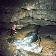Cave stream sinkhole, 1973