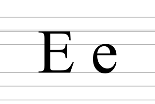 <span class="mw-page-title-main">E</span> 5th letter of the Latin alphabet