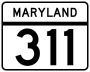 Maryland Route 311 marker