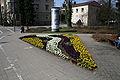 Blumenarrangement zwischen Landgericht und Westertor