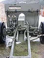 Closeup of another piece on pneumatic wheels in Ceuta with a noticeable counterweight on the breech