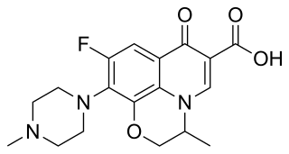 <span class="mw-page-title-main">Ofloxacin</span> Antibiotic to treat bacterial infections